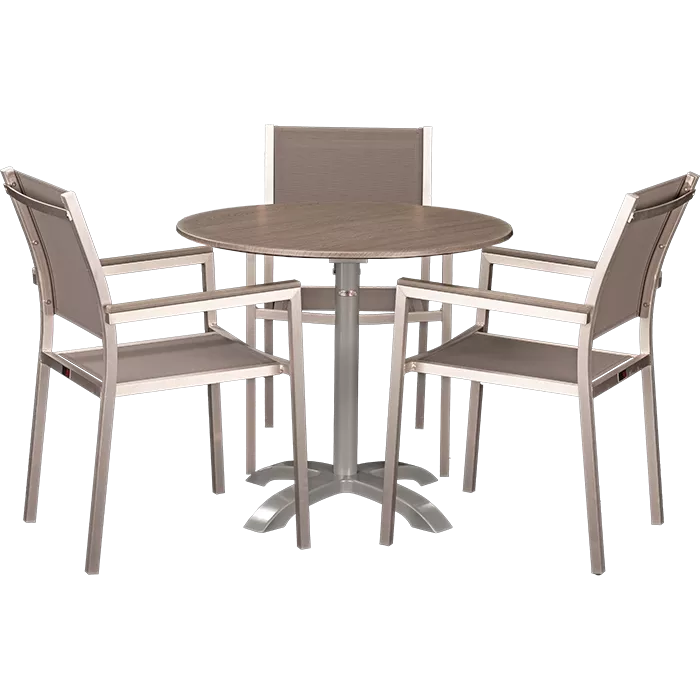 Set Sedna und Tisch Loft Oak rund 80 cm