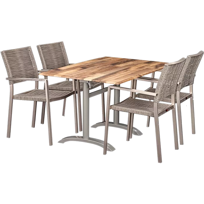 Set Triton und Tisch Norway maple 110x70 cm