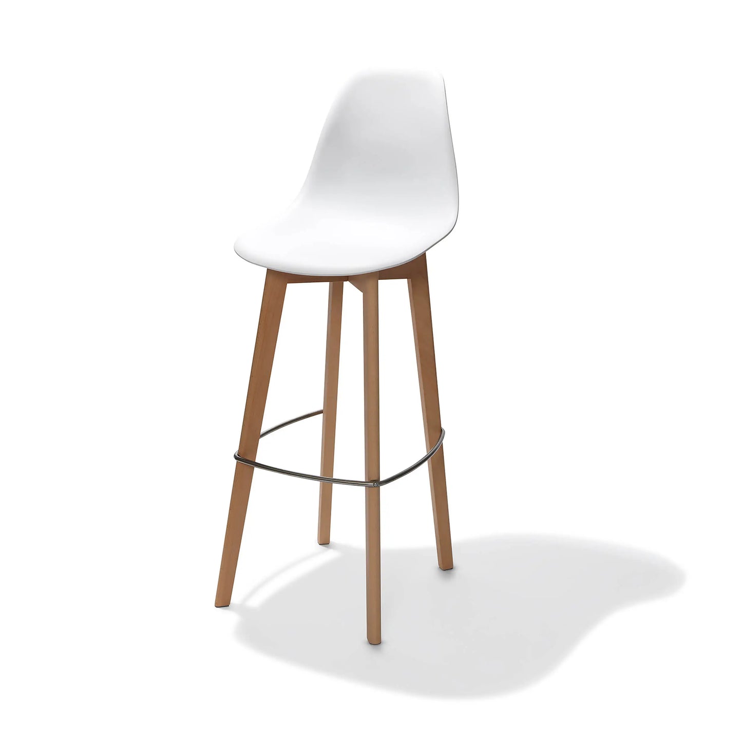Barhocker Keeve weiss hellbraun