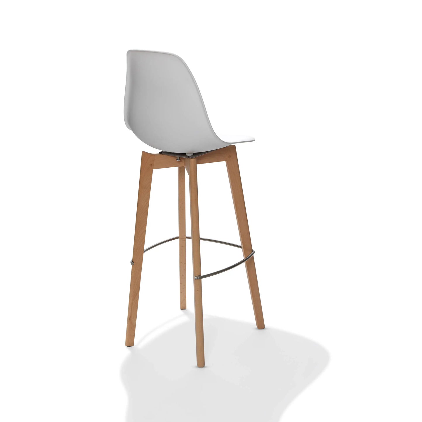 Barhocker Keeve weiss hellbraun
