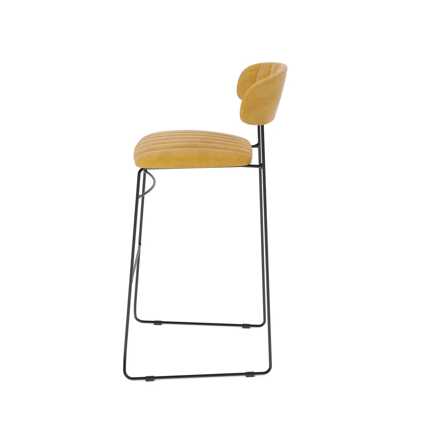 Barhocker Mundo gelb stapelbar