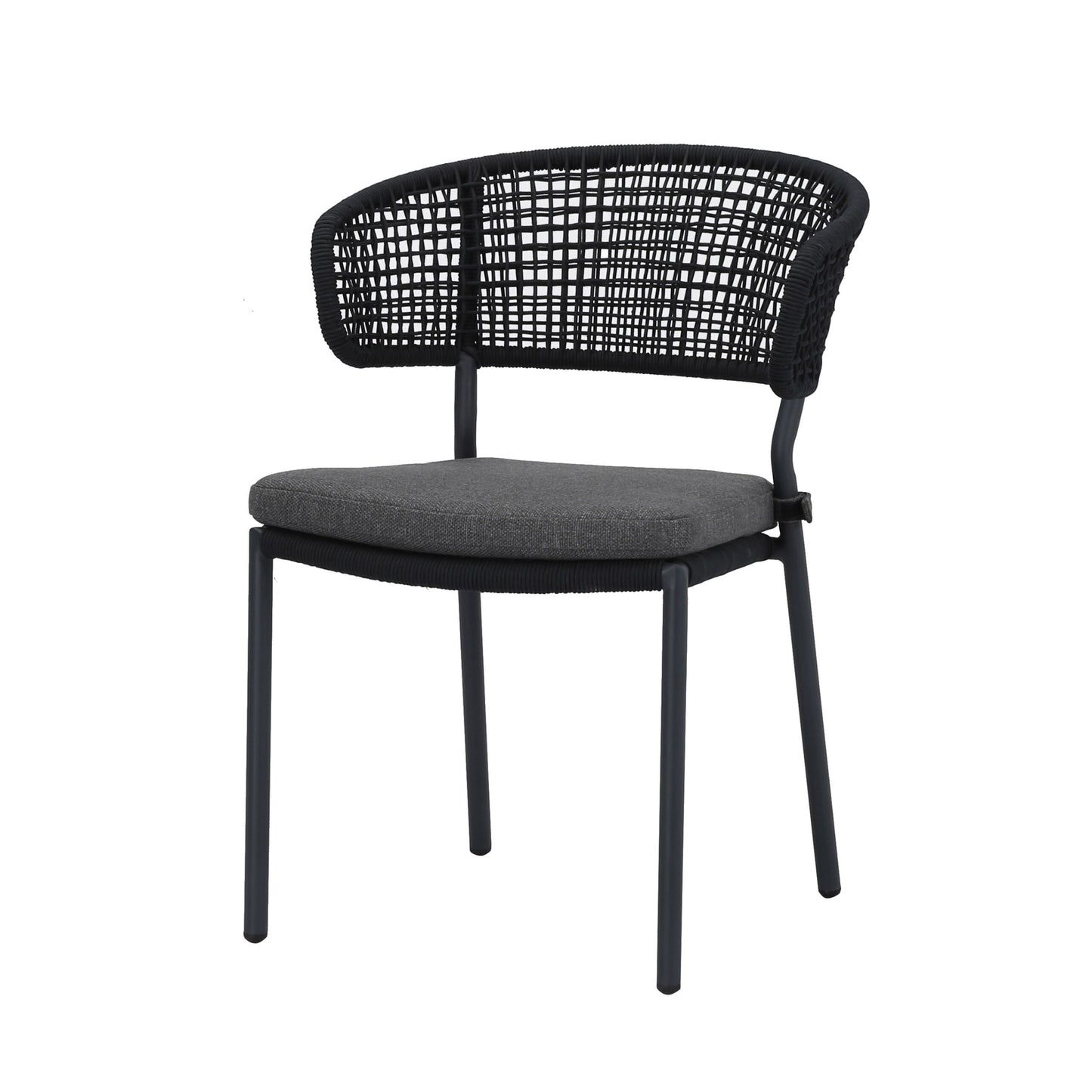 Terrassenstuhl Spitz anthrazit