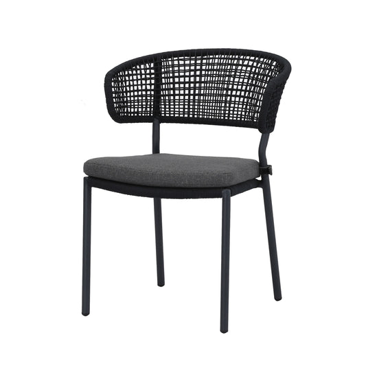 Terrassenstuhl Spitz anthrazit