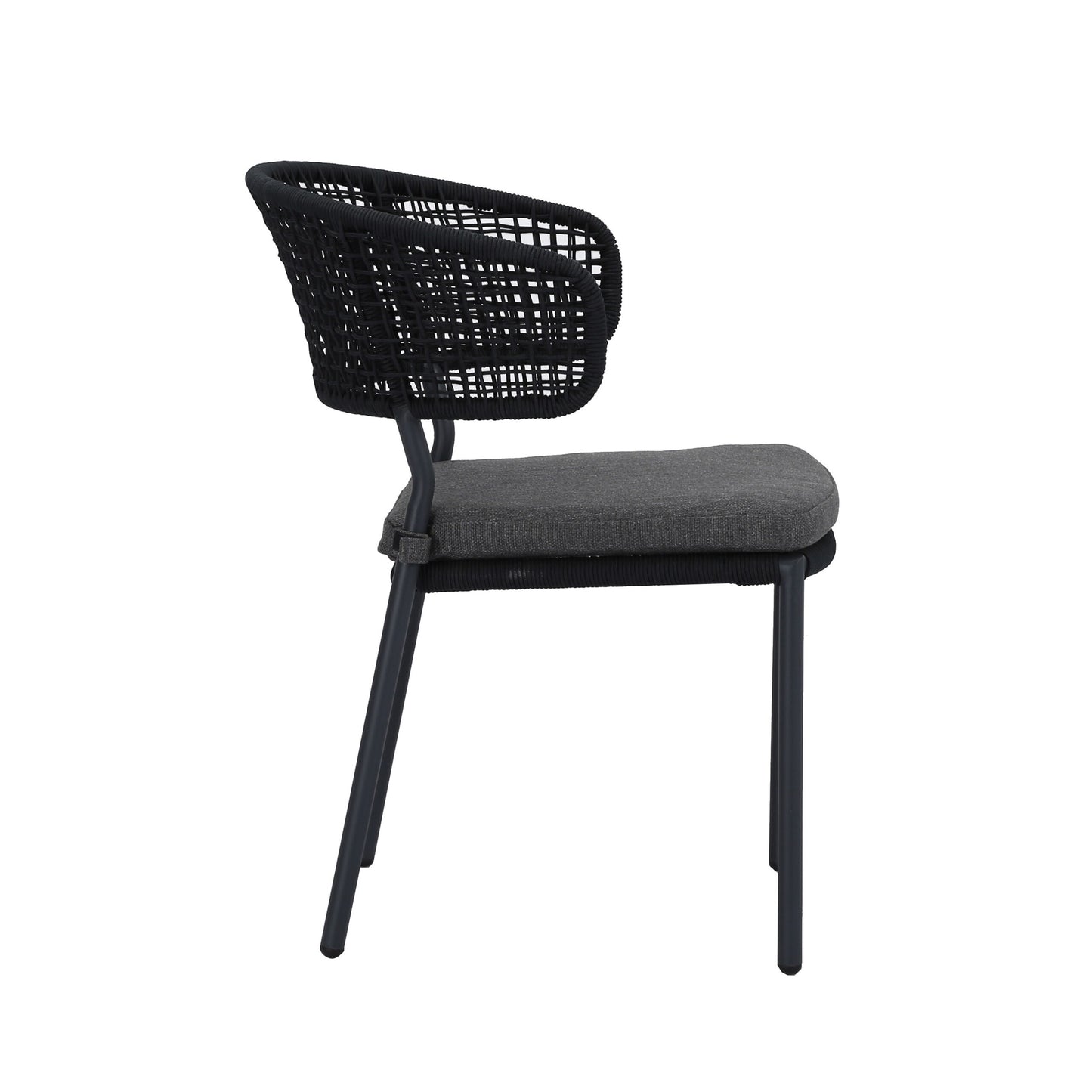 Terrassenstuhl Spitz anthrazit