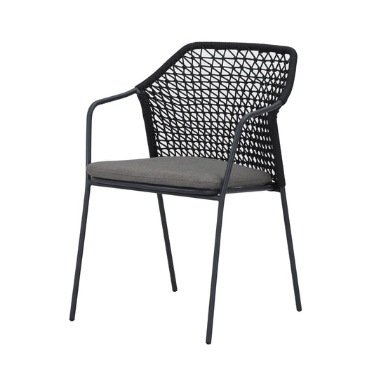 Terrassenstuhl Burano anthrazit