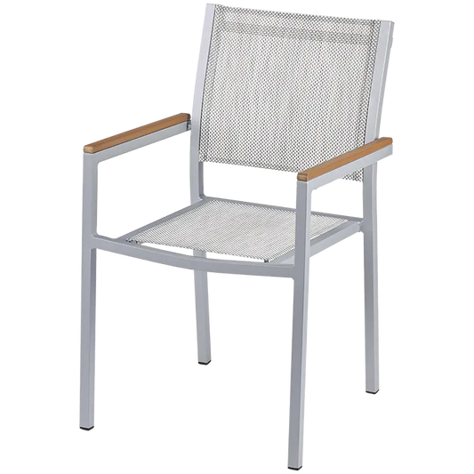 Terrassenstuhl Eris silber