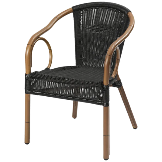 Terrassenstuhl Marino schwarz