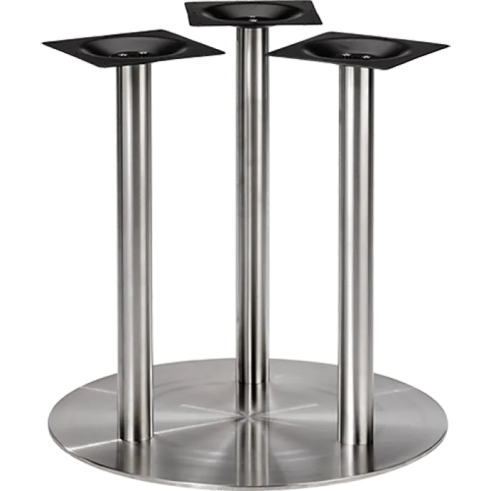 Tischuntergestell 3 Säulen Edelstahl