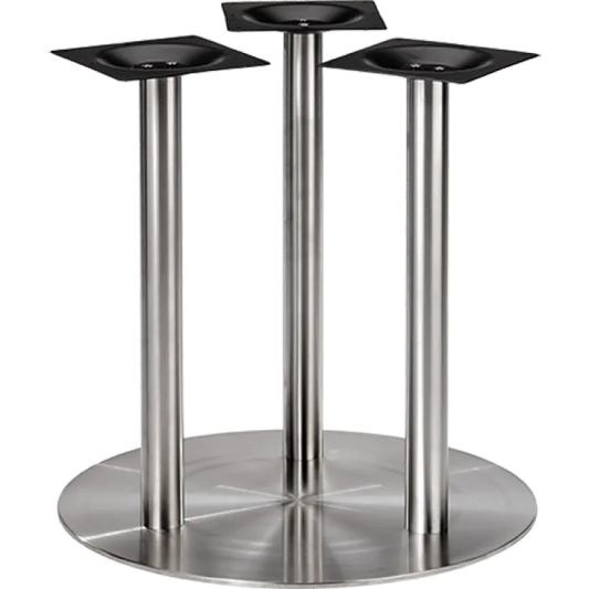 Tischuntergestell 3 Säulen Edelstahl