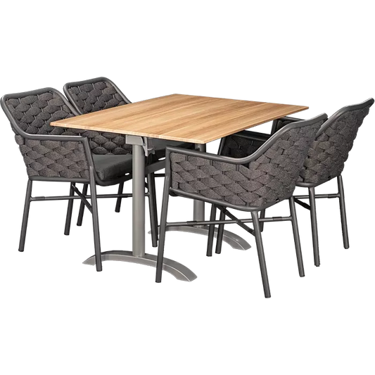 Set Varuna und Tisch Acacia 110x70 cm