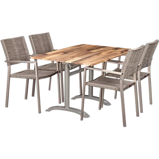 Set Triton und Tisch Norway maple 110x70 cm