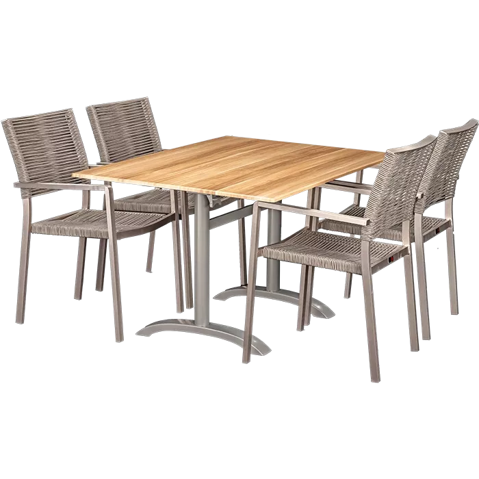 Set Triton und Tisch Acacia 110x70 cm