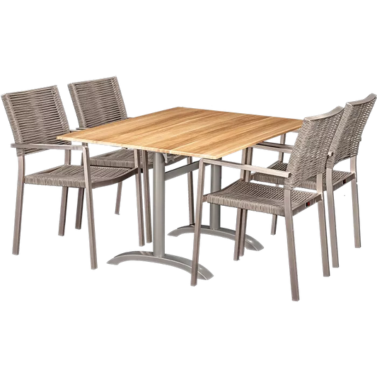 Set Triton und Tisch Acacia 110x70 cm