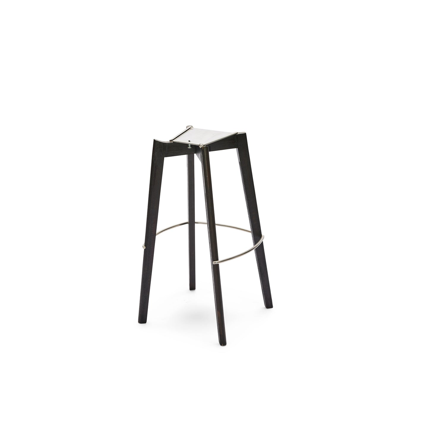 Barhocker Keeve grau dunkelbraun
