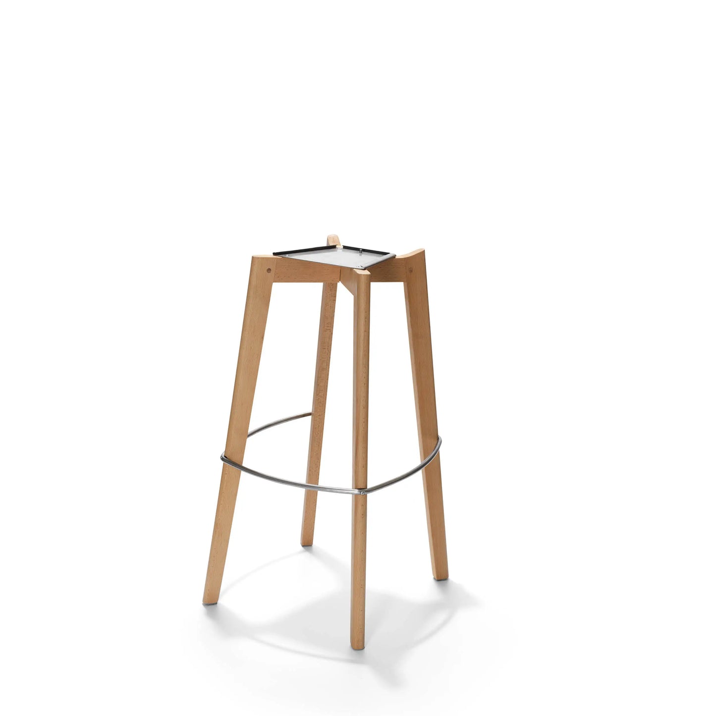 Barhocker Keeve schwarz hellbraun niedrig