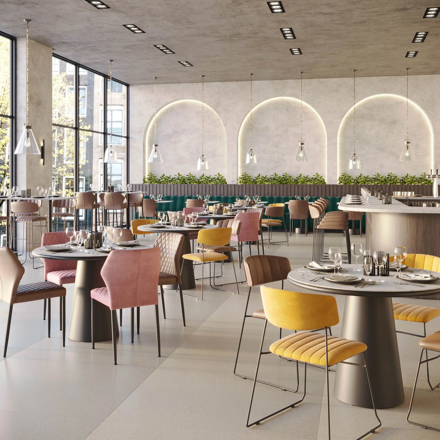 Stapelstuhl Louis cognac